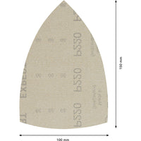Bosch Professional EXPERT M480 schuurnet universeel 100x150mm K220 VE=10 - 2608900730 - - - Mastertools.nl