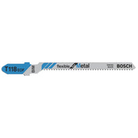 Bosch Professional T118EOF Decoupeerzaagblad Flexible for Metal VE=3 - 2608636231 - 3165140264402 - 2608636231 - Mastertools.nl