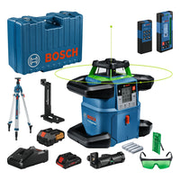 Bosch Professional GRL 650 CHVG Accu Rotatielaser Groen 18V + Laserontvanger LR 65 G + BT170 HD Statief + GR 500 Meetlat 4.0Ah in Koffer - 06159940PR - 4059952626352 - 06159940PR - Mastertools.nl