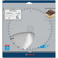 Bosch Professional Cirkelzaagblad voor Hout | PRO Wood | Ø 254mm Asgat 30mm 24T - 2608640434 - 3165140314435 - 2608640434 - Mastertools.nl