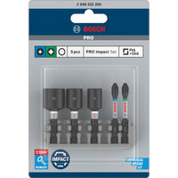 Bosch Professional PRO Impact Dopsleutel-& bitset 5-delig - 2608522350 - - - Mastertools.nl