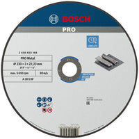 Bosch Professional Doorslijpschijf PRO Metal 230x22,23mm VE=1 - 2608603168 - 3165140658270 - 2608603168 - Mastertools.nl