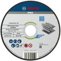 Bosch Professional Doorslijpschijf PRO Stainless Steel and Metal 125x22,23mm VE=1 - 2608603172 - 3165140658317 - 2608603172 - Mastertools.nl