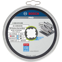 Bosch Professional X-LOCK Doorslijpschijven PRO Stainless Steel and Metal 115x22,23mm VE=10 - 2608619266 - 3165140947565 - 2608619266 - Mastertools.nl