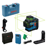 Bosch Professional GLL 80-33 G Kruislijnlaser groen 3x360° 3.7V 3.0Ah in Koffer - 0601065501 - 4053423303278 - 0601065501 - Mastertools.nl