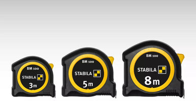 STABILA BM 100 rolbandmaat 3m metrisch - 19570 - - - Mastertools.nl