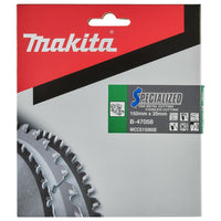 Makita Cirkelzaagblad voor RVS/Staal | Specialized | Ø 150mm Asgat 20mm 60T - B-47058 - 0088381454261 - B-47058 - Mastertools.nl