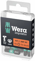 Wera 867/1 Impaktor DC TORX® Bit TX30 x 25mm VE=10 - 05057626001 - 4013288157454 - 05057626001 - Mastertools.nl