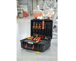 Wiha Gereedschapskoffer basis set L elektrisch - 18-delig - 45530 - 4010995455309 - 930070403 - Mastertools.nl