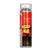 4tecx Industrielak Spray Hightemp Zwart RAL9005 500Ml - 8715883939225 - 4018007121 - Mastertools.nl