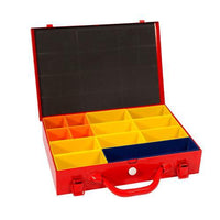 4tecx Sysbox 335X230X70Mm Rood 13-Vaks - 8715883019286 - 4033000024 - Mastertools.nl