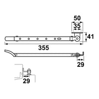 AXA Raamuitzetter Habilis - 2635-30-81/E - 8713249072579 - 2635-30-81/E - Mastertools.nl