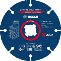 Bosch Professional Bosch EXPERT X-LOCK Doorslijpschijf Carbide Multi Wheel 125mm - 2608901193 - 4059952567518 - 2608901193 - Mastertools.nl