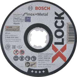Doorslijpschijf X-LOCK Expert Inox+Metal 115x1x22,23 recht - 2608619263