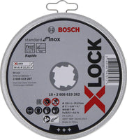 Bosch Professional Doorslijpschijven 115x1x22,23mm X-LOCK VE=10 - 3165140947565 - 2608619266 - Mastertools.nl