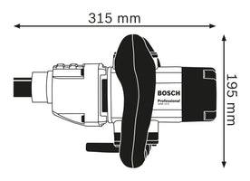Bosch Professional GRW 12 E Mixer 12Nm 140mm 1200W 230V - 3165140754439 - 06011A7000 - Mastertools.nl