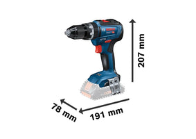 Bosch Professional GSB 18V-55 Accu klop-/schroefboormachine 18V 4.0Ah + 83-delige accessoireset in L-Case - 06019H530A - - - Mastertools.nl