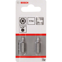 Bosch Professional Torxbit Extra Hard T7H 25Mm 2 stuks - 2608522006 - 3165140608169 - 2608522006 - Mastertools.nl