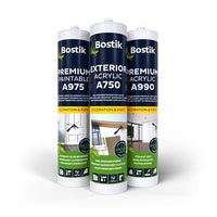 Bostik Premium Acryl wit 3x BI/BU/ANTICR + Gratis kokersnijder - 8711595223379 - 12016674 - Mastertools.nl