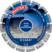 Carat CS MASTER Diamantschijf beton/hard steen 230x22,23mm - CSM2303000 - 8714452019702 - CSM2303000 - Mastertools.nl