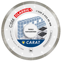 Carat Diamantzaag Tegels Ø230X25,40Mm, Csm Classic - 8714452020661 - CSMC230400 - Mastertools.nl