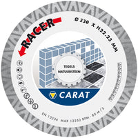 Carat Diamantzaag Tegels/Nat.Steen Ø 230X22,23 mm Cdb Racer - 8714452036914 - CDBM230300 - Mastertools.nl