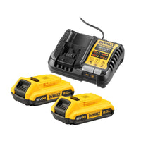 DeWALT DCB1104D2 Accu Starterset 18V XR 2.0Ah + DCB1104 - 5035048790021 - DCB1104D2-QW - Mastertools.nl