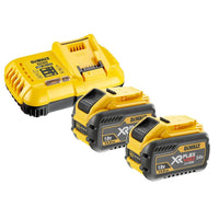 DeWALT DCB118Y2 XR FlexVolt Accu Starterset 2x 18V/54V 12Ah + snellader - 5035048722725 - DCB118Y2-QW - Mastertools.nl