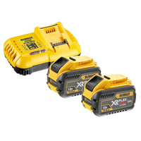 DeWALT DCB118Y2 XR FlexVolt Accu Starterset 2x 18V/54V 12Ah + snellader - 5035048722725 - DCB118Y2-QW - Mastertools.nl