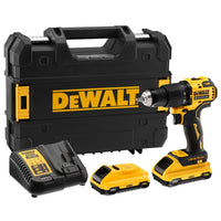 DeWALT DCD709L2T Compacte accu klop-/schroefboormachine 18V XR 3.0Ah in TSTAK - - - Mastertools.nl
