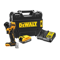 DeWALT DCF850E1T Compacte accu slagschroevendraaier 205Nm 18V XR 1.7Ah POWERSTACK in TSTAK - 5035048788288 - DCF850E1T-QW - Mastertools.nl