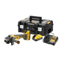 DeWALT DCG409H2T FLEXVOLT Advantage Accu Haakse Slijper 125mm 18V XR POWERSTACK 5.0Ah in TSTAK - 5035048806647 - DCG409H2T-QW - Mastertools.nl