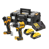 DeWALT DCK2051H2T Accu Combiset DCD800 + DCF850 18V 5.0Ah POWERSTACK in TSTAK - 5035048796566 - DCK2051H2T-QW - Mastertools.nl