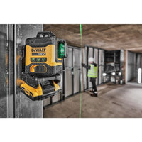 DeWALT DCLE34031D1 3x360° Compacte Kruislijnlaser Groen 18V 2.0Ah in Koffer - 5035048749616 - DCLE34031D1-QW - Mastertools.nl