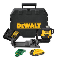 DeWALT DCLE34031D1 3x360° Compacte Kruislijnlaser Groen 18V 2.0Ah in Koffer - 5035048749616 - DCLE34031D1-QW - Mastertools.nl