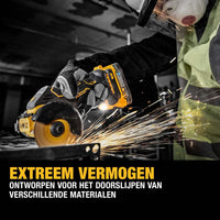 DeWALT DCS438E2T Accu Slijpmachine 18V 76mm POWERSTACK 1,7Ah in TSTAK - 5035048739525 - DCS438E2T-QW - Mastertools.nl