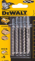 DeWALT DT2209 T 101 D Decoupeerzaagblad voor Hout VE=5 - 5035048075012 - DT2209-QZ - Mastertools.nl