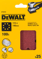 DeWALT DT3014 P100 Schuurpapier 1/4 VE=25 - 5035048058961 - DT3014-QZ - Mastertools.nl