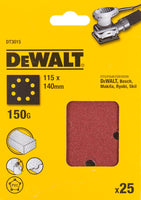 DeWALT DT3015 P150 Schuurpapier 1/4 VE=25 - 5035048058978 - DT3015-QZ - Mastertools.nl