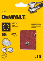 DeWALT DT3021 P60 Schuurpapier 1/4 Velcro VE=10 - 5035048014486 - DT3021-QZ - Mastertools.nl