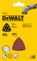 DeWALT DT3092 P80 Deltaschuurpapier VE=10 - 5035048061794 - DT3092-QZ - Mastertools.nl