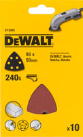 DeWALT DT3095 P240 Deltaschuurpapier VE=10 - 5035048061824 - DT3095-QZ - Mastertools.nl