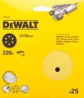 DeWALT DT3138 P320 Schuurschijf 150mm VE=25 - 5035048059258 - DT3138-QZ - Mastertools.nl