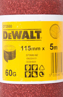 DeWALT DT3580 P60 Schuurpapier, rol 5m x 115mm. - 5035048067079 - DT3580-QZ - Mastertools.nl