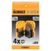 DeWALT DT4957 29-delige HSS E Cobalt Metaalboren Set in Cassette - 5035048535066 - DT4957-QZ - Mastertools.nl