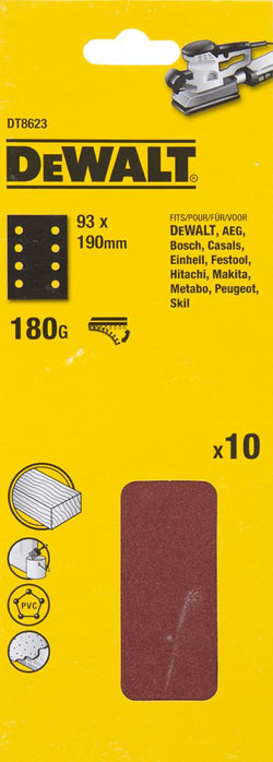 DT8623 P180 Schuurpapier 93x190mm VE=10