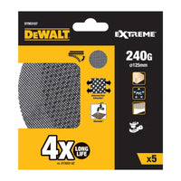 DeWALT DTM3107 Mesh Schuurgaas ø 125mm K240 VE=5 - 5035048024157 - DTM3107-QZ - Mastertools.nl