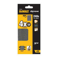 DeWALT DTM8624 Mesh Schuurgaas Rechthoek 93x190mm K240 VE=5 - 5035048024089 - DTM8624-QZ - Mastertools.nl