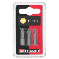 Facom 3 High Perf' bits serie 1 - 25 mm - EP102T.J3 - 3148518193153 - EP102T.J3 - Mastertools.nl