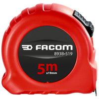 Facom Dubbelzijdig Meetlint RED Series met ABS-behuizing 5m/19mm - 893B.519PB - 3148517125186 - 893B.519PB - Mastertools.nl